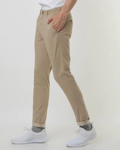 Buy Arrow Sports Men Khaki Mid Rise Flat Front Casual Trousers  NNNOWcom
