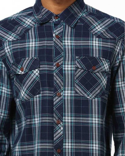 DNMX Checked Shirt With Flap Pockets|BDF Shopping